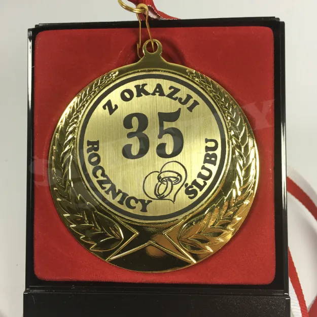 Medal w etui - Z okazji 35 rocznicy ślubu