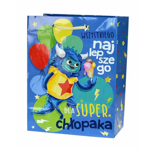 Torebka Kukartka S - Wszystkiego najlepszego dla super Chłopaka