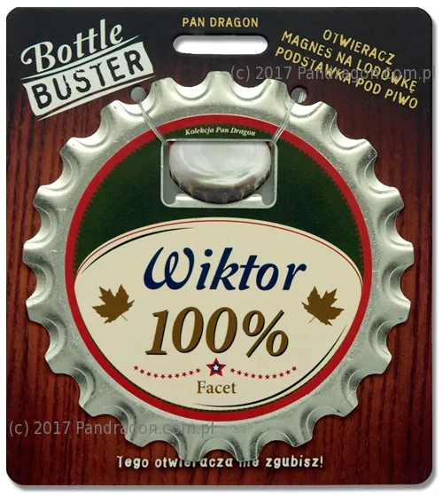 Otwieracz, podstawka, magnes 3w1 - Wiktor - 100% facet