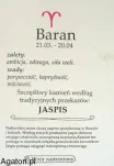 BARAN - Szczęśliwy kamień zodiaku z zawieszką - JASPIS - 2