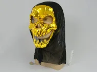Maska - Czaszka z chustą (złota)