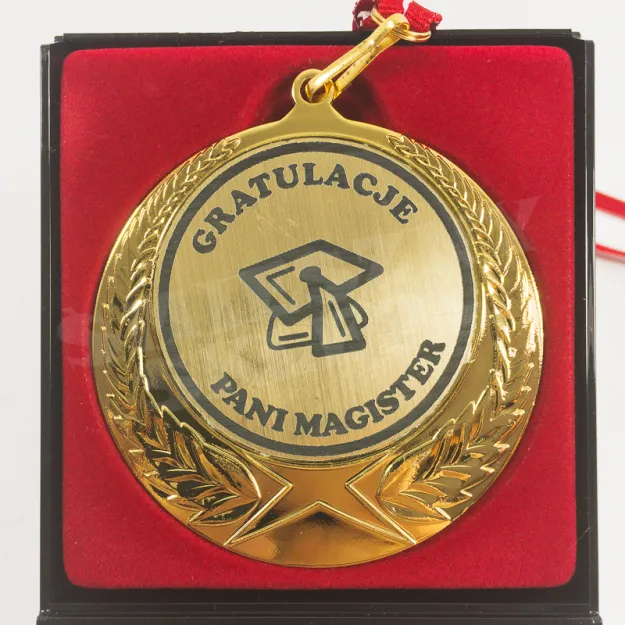 Medal w etui - Gratulacje Pani Magister