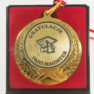 Medal w etui - Gratulacje Pani Magister
