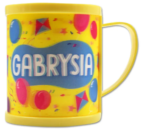 Kubek plastikowy 3D - Gabrysia