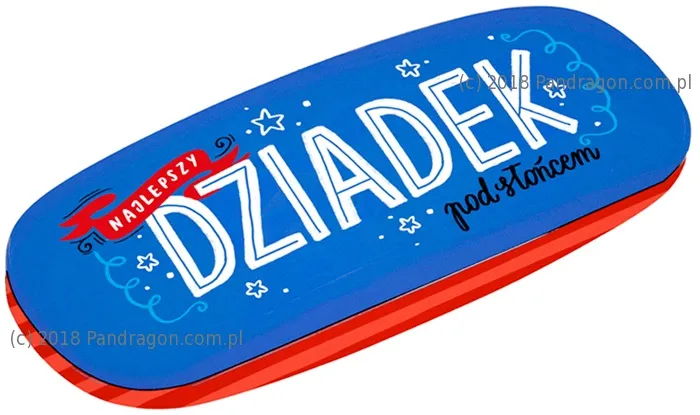 Etui na okulary - (La Viva Niebieskie) Najlepszy Dziadek pod słońcem