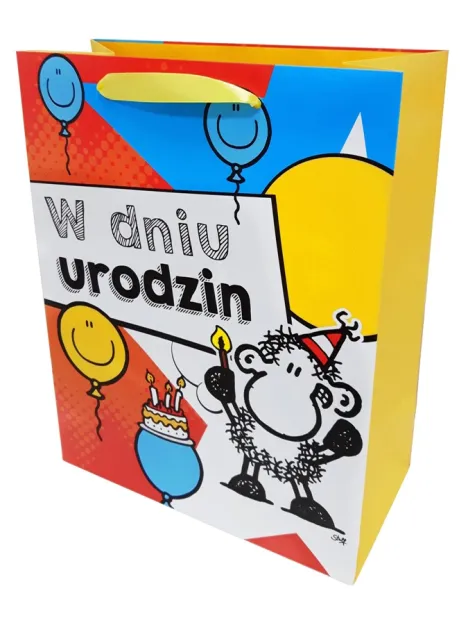 Torebka Kukartka Sheepworld XL - W dniu urodzin