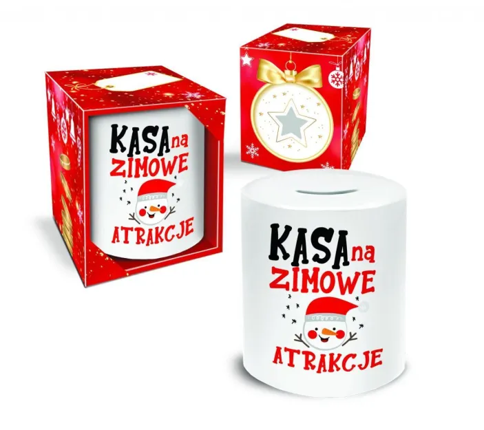 Skarbonka walec - Kasa na zimowe atrakcje