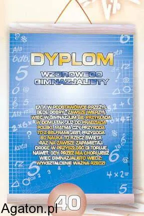 Dyplom - wzorowego gimnazjalisty