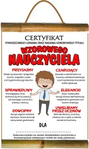 Dyplom z bambusem - Certyfikat wzorowego Nauczyciela