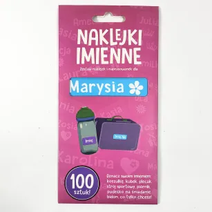 Naklejki imienne 100 szt. - Marysia