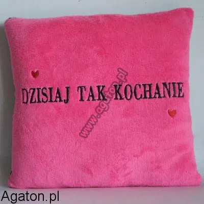 Poduszka kwadratowa - dzisiaj TAK / NIE kochanie - mała