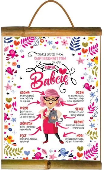 Dyplom z bambusem - Ja mam Super Babcię