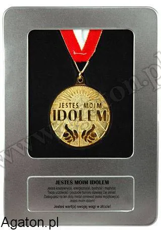 Medal obustronny Kukartka - Jesteś moim idolem