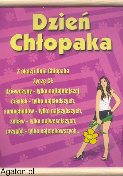 Dyplom - Dzień chłopaka