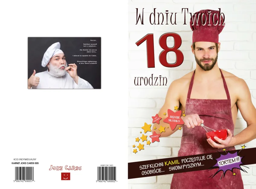 Karnet C5 - W dniu twoich 18 urodzin.