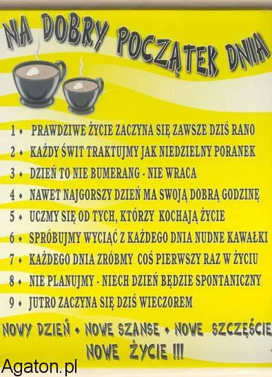 Dyplom - Na dobry początek dnia