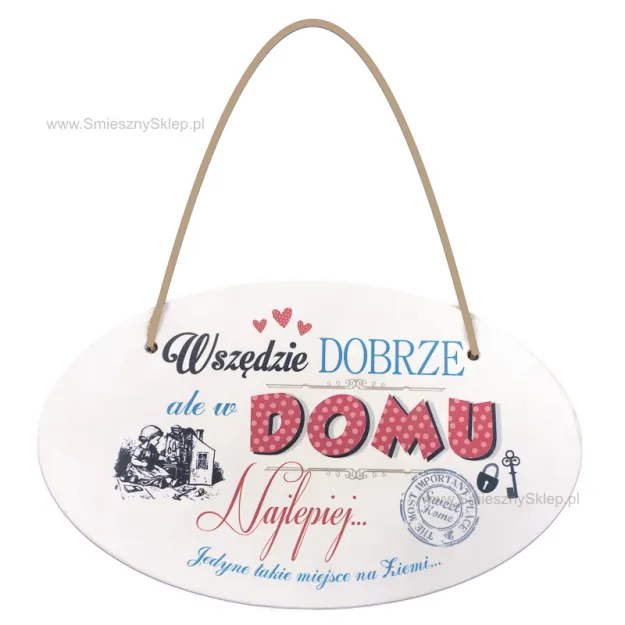 Tabliczka Vintage mała - W tym domu jesteśmy szczerzy, popełniamy błędy... i kochamy...