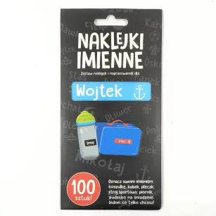 Naklejki imienne 100 szt. - Wojtek