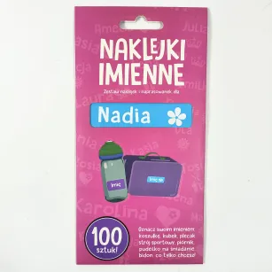 Naklejki imienne 100 szt. - Nadia