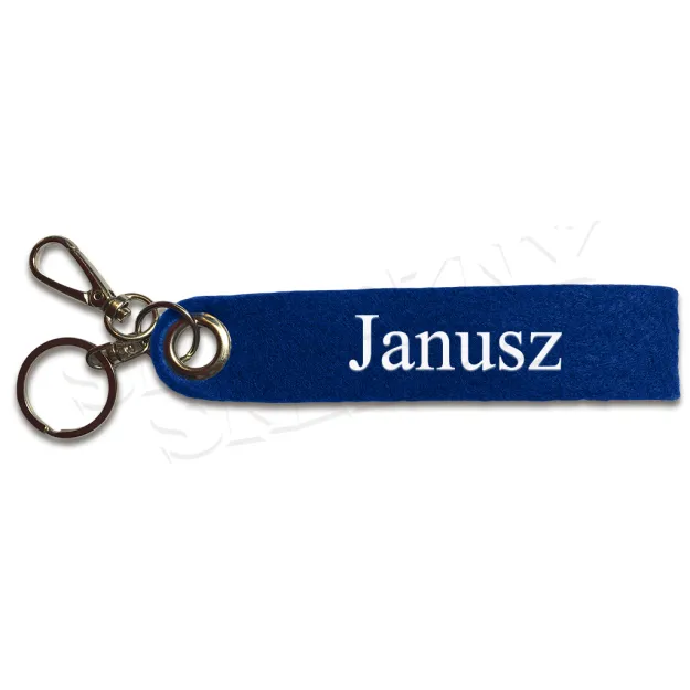 Brelok filcowy z imieniem - Janusz