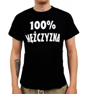 Koszulka - 100% mężczyzna