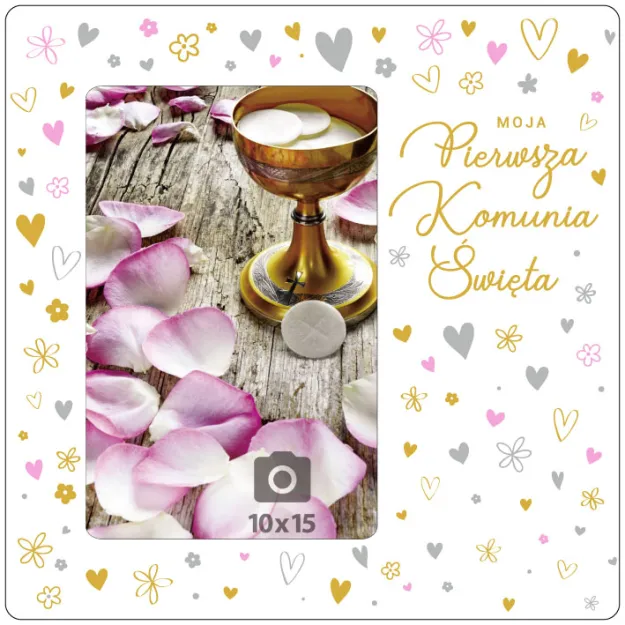 Ramka Kukartka - Moja Pierwsza Komunia Święta