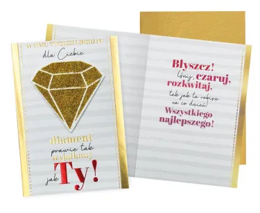 Karnet DK - W dniu Twoich urodzin dla Ciebie.