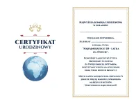 Karnet - Certyfikat urodzinowy 30 latka - 2
