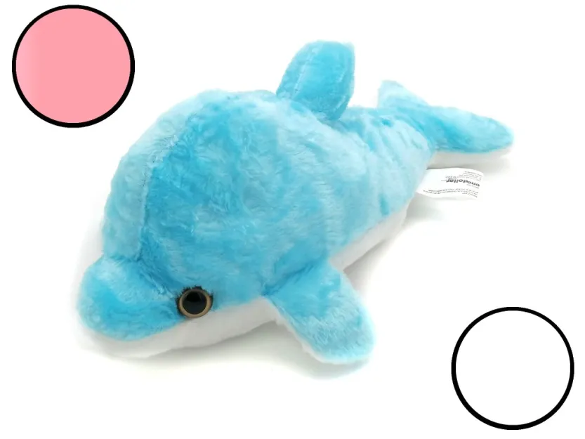 Maskotka pluszowa - Delfin (świecący LED)