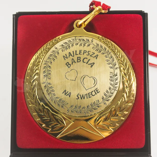 Medal w etui - Najlepsza Babcia na świecie