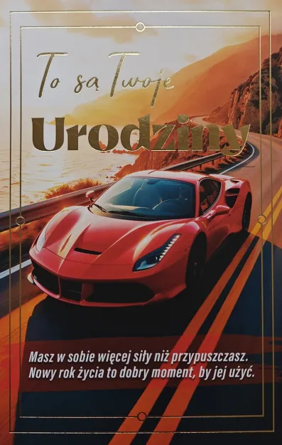 Karnet z wymiennnymi cyframi - To są Twoje Urodziny