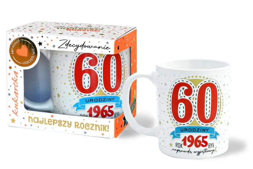 Kubek premium - 60 urodziny. Rok 1965 był naprawdę wyjątkowy