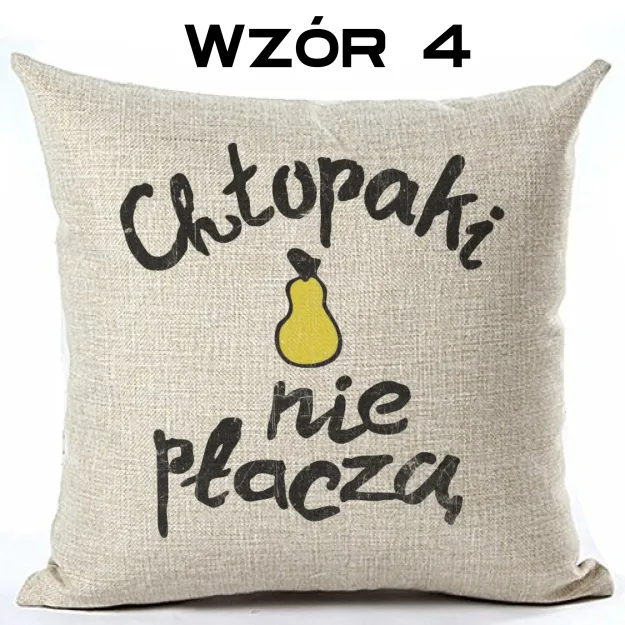 Poduszka len - Chłopaki nie płaczą