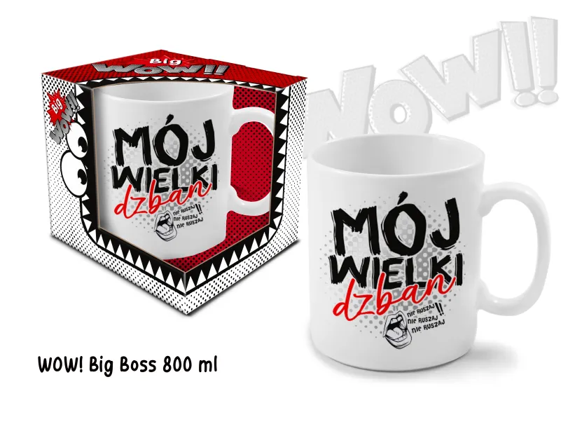 Duży kubek - Mój wielki dzban. Nie ruszaj!