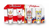 Zestaw 4 kieliszków wysokich (lufa) Folk - Polska