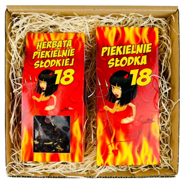 Zestaw - Czekolada + herbata - Piekielnie słodkiej 18