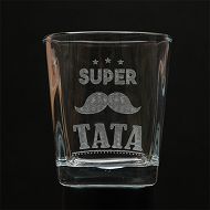 Szklanka whisky grawerowana - Super Tata