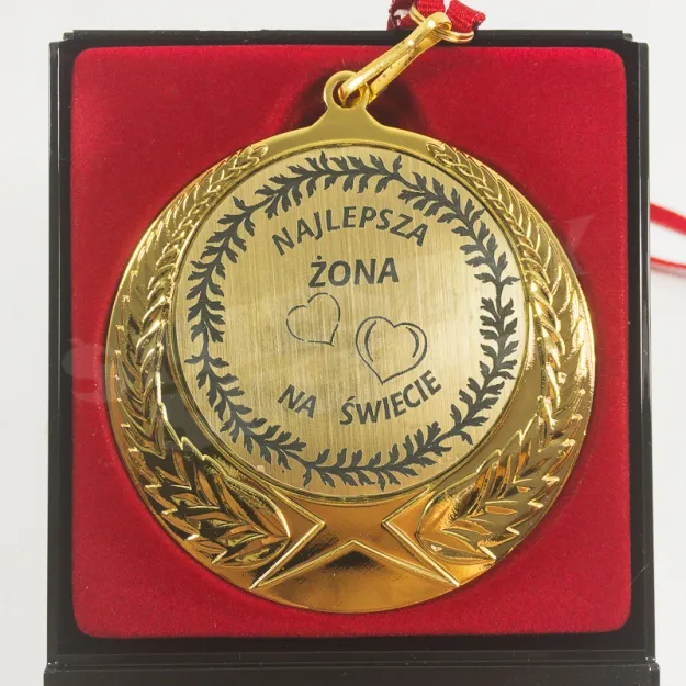 Medal w etui - Najlepsza żona na świecie