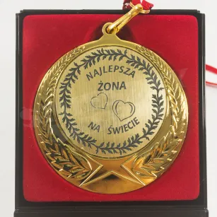 Medal w etui - Najlepsza żona na świecie