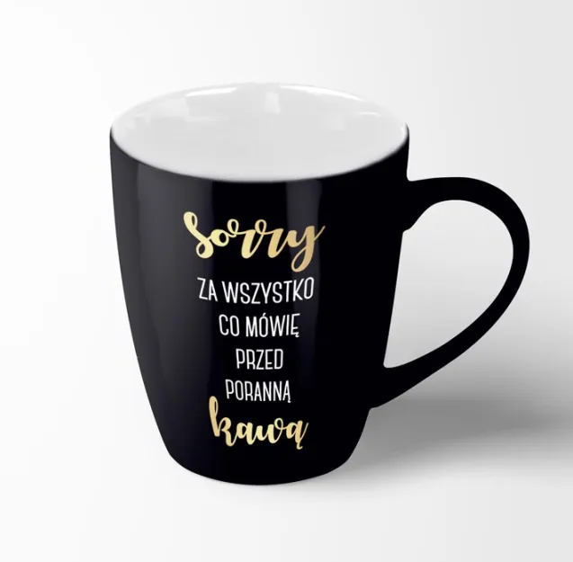 Kubek Past Elle - Sorry za wszystko co mówię przed poranną kawą