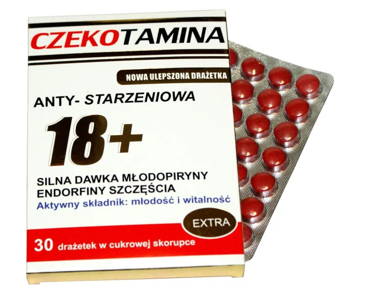 Czekotamina - 18+ Anty-starzeniowa. Nowa ulepszona drażetka.