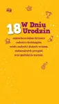Karnet kupony - Urodzinowe - 18 lat. Najlepsze życzenia - 2