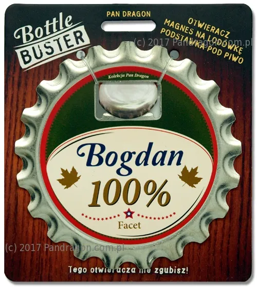 Otwieracz, podstawka, magnes 3w1 - Bogdan 100% facet
