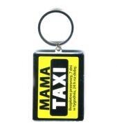 Brelok metalowy - Mama taxi, bezpłatne przewozy 7 dni w tygodniu, 24h na dobę