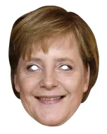 Maska papierowa - Angela Merkel