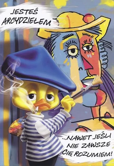 Karnet C5 - Jesteś arcydziełem... nawet jesli nie zawsze Cię rozumiem!