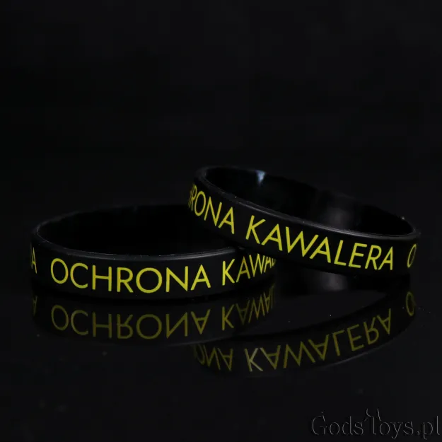 Opaska silikonowa na rękę (czarna) - Ochrona Kawalera