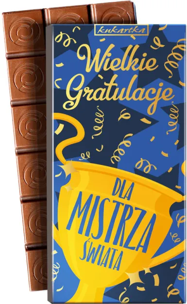 Czekolada - Dla Mistrza świata. Wielkie gratulacje!