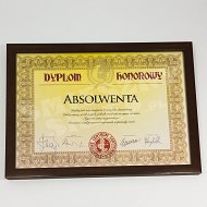 Dyplom w ramce - Dyplom Honorowy Absolwenta