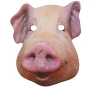 Maska papierowa - Świnia